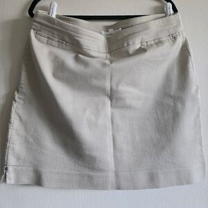 Croft & Barrow Cream Mini Skirt